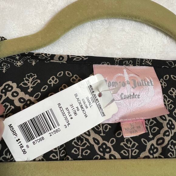 Romeo & Juliet Couture Open Front Floral Boho Print Kimono Size Small NEW - Picture 4 of 6